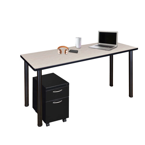 Regency Kee 48 x 24 in. Mobile Desk with Storage