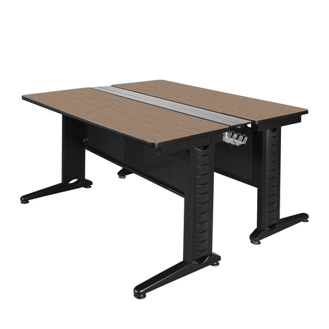 Regency Fusion 48 x 58 in. 2 Person Bench Workstation Desk