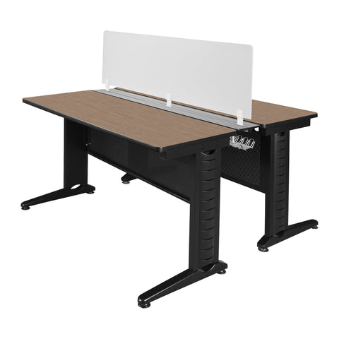 Regency Fusion 48 x 24 in. 2 Person Bench Workstation with Privacy Panel