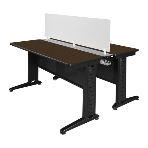 Regency Fusion 48 x 24 in. 2 Person Bench Workstation with Privacy Panel