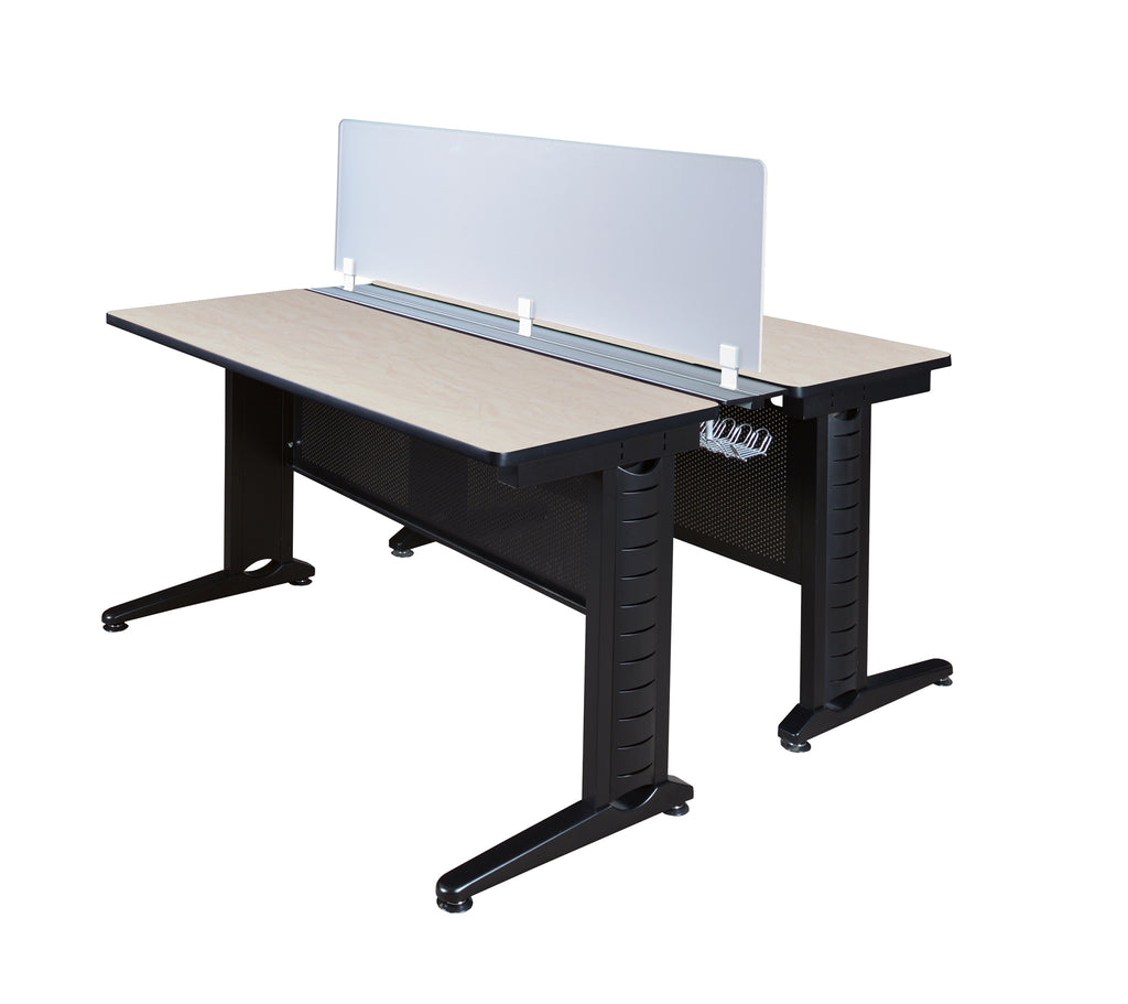 Regency Fusion 48 x 24 in. 2 Person Bench Workstation with Privacy Panel