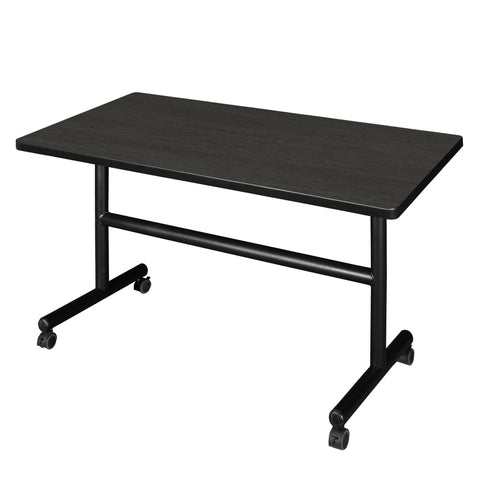 Regency Kobe 48 x 24 in. FlipTop Training Nesting Table & 2 Knight Mesh Chairs
