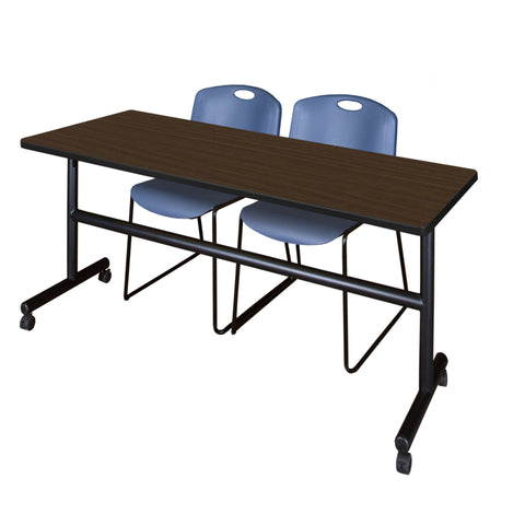 Blue|Neo Walnut / 72 x 30