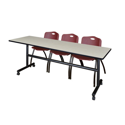 Burgundy|Maple / 84 x 24