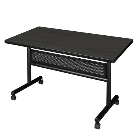 Regency Kobe 48 x 24 in. FlipTop Training Nesting Table w/ Modesty Panel & 2 Knight Mesh Chairs