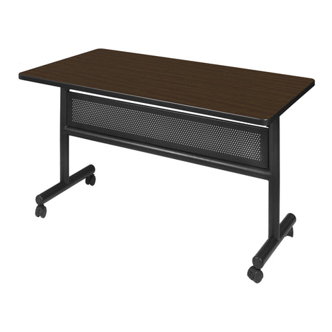 Regency Kobe 48 x 24 in. FlipTop Training Nesting Table with Modesty Panel