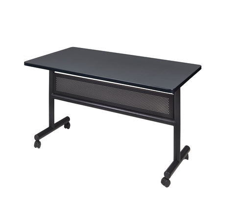 Regency Kobe 48 x 24 in. FlipTop Training Nesting Table with Modesty Panel