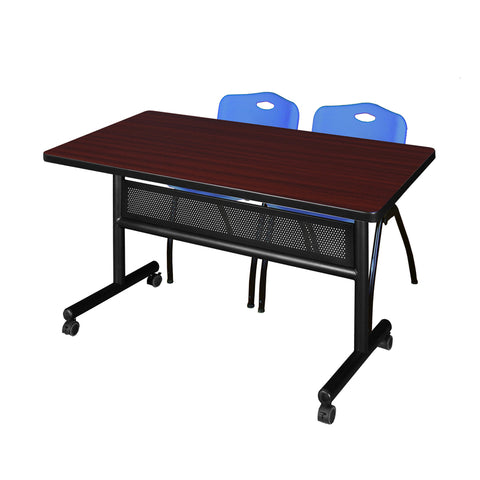 Mahogany / Blue / 48 x 30