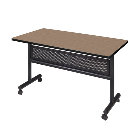 Regency Kobe 48 x 24 in. FlipTop Training Nesting Table with Modesty Panel