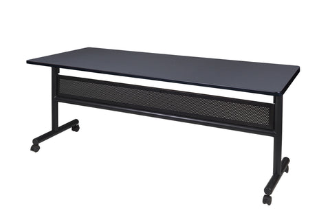 Regency Kobe 48 x 24 in. FlipTop Training Nesting Table with Modesty Panel