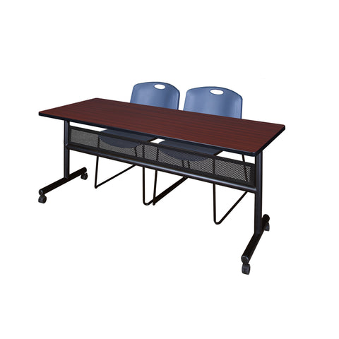 Mahogany / Blue / 72 x 24