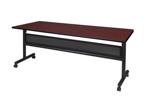 Regency Kobe 48 x 24 in. FlipTop Training Nesting Table with Modesty Panel