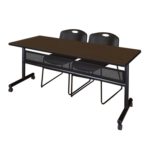 Black|Neo Walnut / 72 x 24