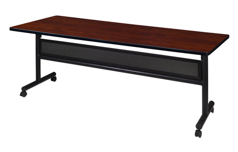 Regency Kobe 48 x 24 in. FlipTop Training Nesting Table with Modesty Panel
