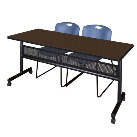 Blue|Neo Walnut / 72 x 30