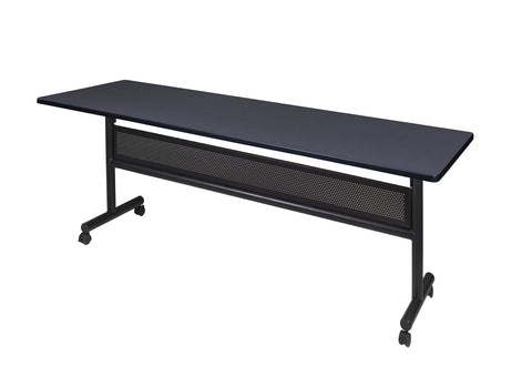 Regency Kobe 48 x 24 in. FlipTop Training Nesting Table with Modesty Panel