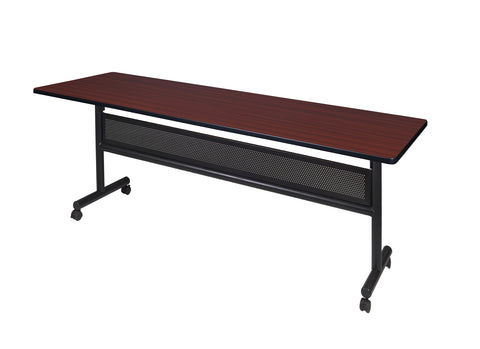 Regency Kobe 48 x 24 in. FlipTop Training Nesting Table with Modesty Panel