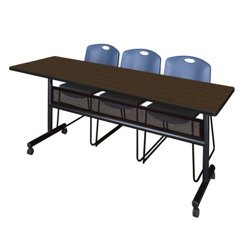 Blue|Neo Walnut / 84 x 24