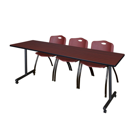 Mahogany / Burgundy / 84 x 24
