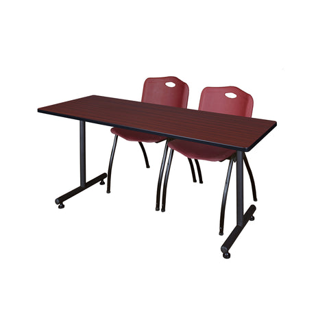 Mahogany / Burgundy / 60 x 30
