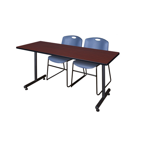 Mahogany / Blue / 66 x 30
