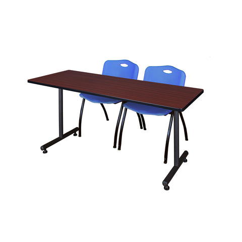 Blue|Mahogany / 72 x 24
