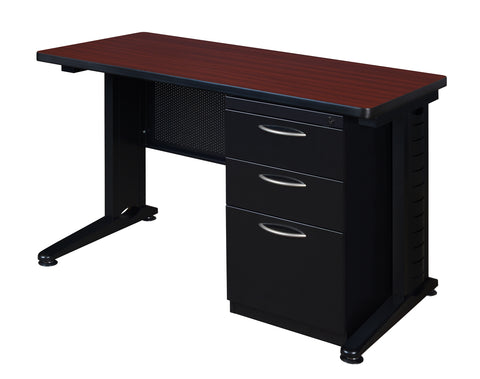 Regency Fusion 48 x 24 Teachers Desk with Single Pedestal Drawer Unit