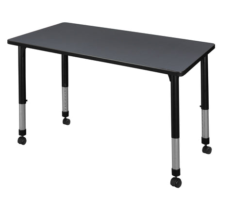 Regency Kee 42 x 24 in. Height Adjustable Mobile Classroom Activity Table