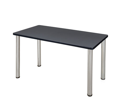 Regency Kee 42 x 24 in. Training Seminar Table Top Black Legs