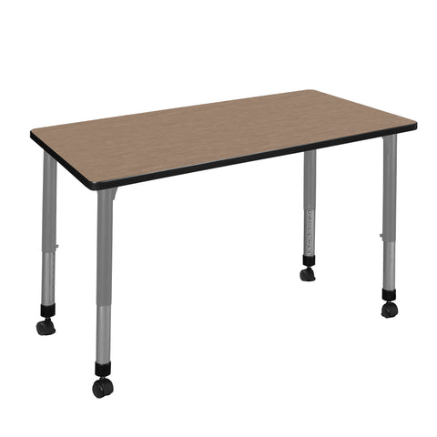 Regency Kee 42 x 24 in. Height Adjustable Mobile Classroom Activity Table