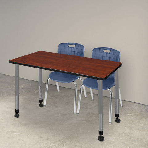 Cherry|Grey|Navy Blue / 48 x 30