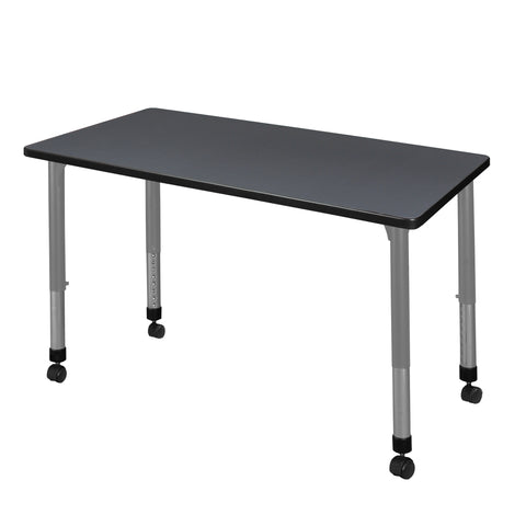Regency Kee 42 x 24 in. Height Adjustable Mobile Classroom Activity Table