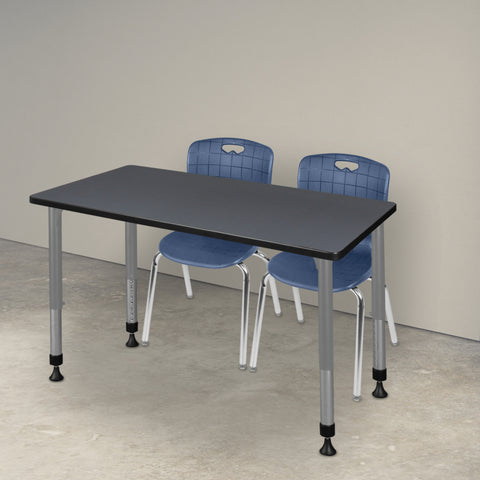 Grey|Navy Blue / 48 x 24