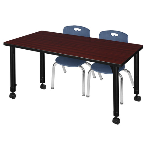 Mahogany / Black / Blue / 48 x 24