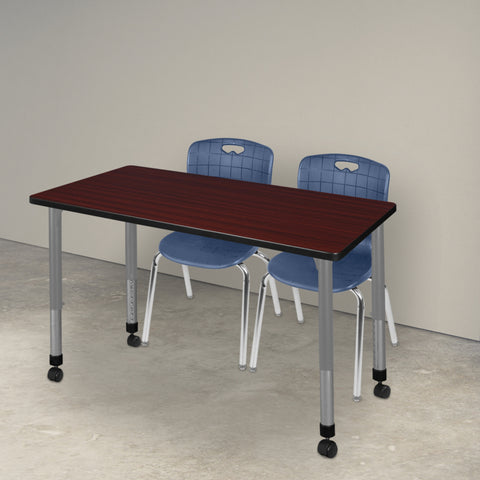 Grey|Mahogany|Navy Blue / 48 x 24