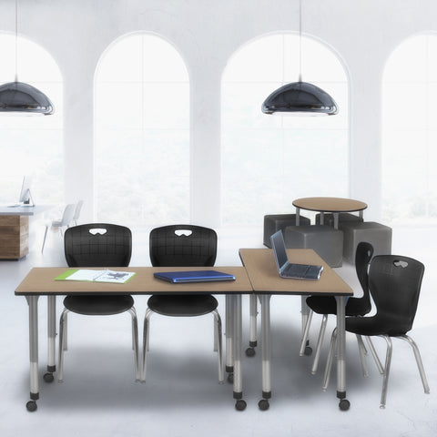 Regency Kee 42 x 24 in. Height Adjustable Mobile Classroom Activity Table