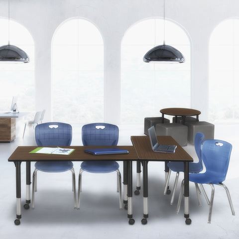 Regency Kee 42 x 24 in. Height Adjustable Mobile Classroom Activity Table