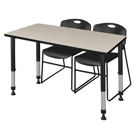 Maple / Black / Black / 48 x 24
