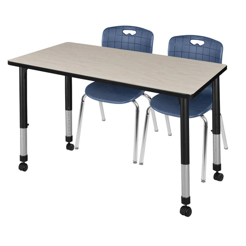 Black|Maple|Navy Blue / 48 x 24