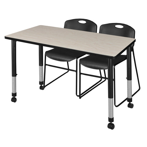 Maple / Black / Black / 48 x 24