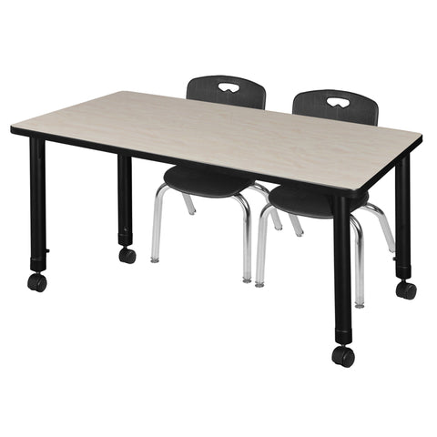 Maple / Black / Black / 48 x 24