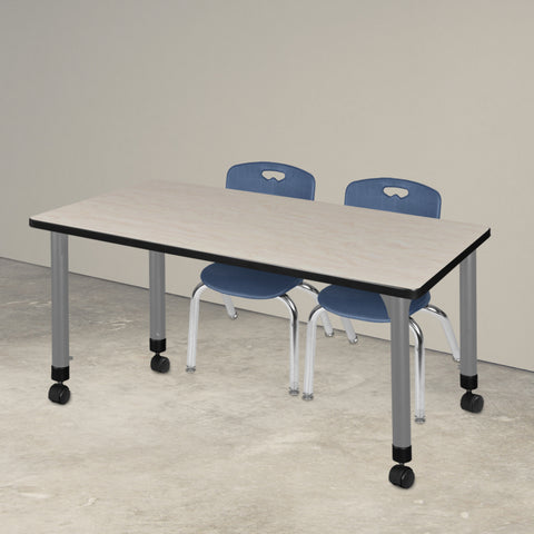 Maple / Grey / Blue / 48 x 30