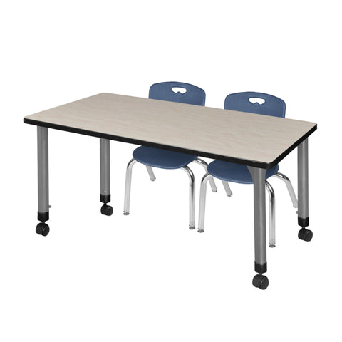 Maple / Grey / Blue / 48 x 24