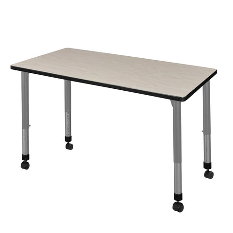 Regency Kee 42 x 24 in. Height Adjustable Mobile Classroom Activity Table