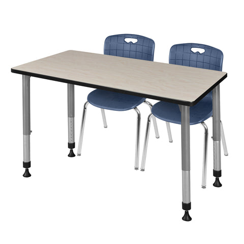 Grey|Maple|Navy Blue / 48 x 24