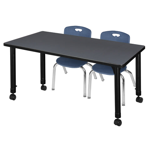Grey / Black / Blue / 48 x 30