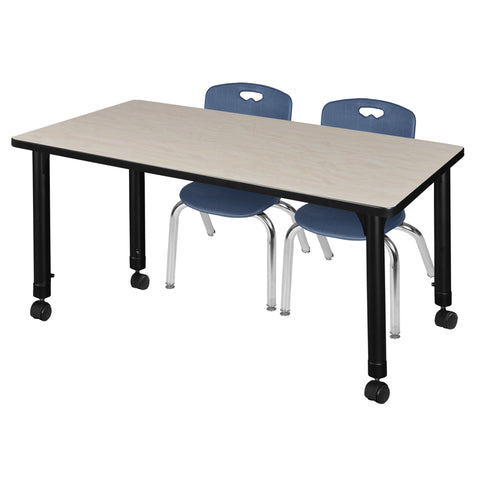 Maple / Black / Blue / 48 x 30