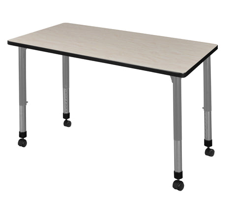 Regency Kee 42 x 24 in. Height Adjustable Mobile Classroom Activity Table