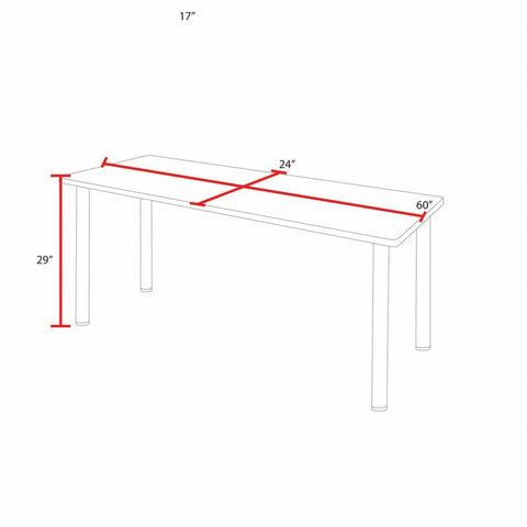 Black|Neo Walnut / 60 x 24