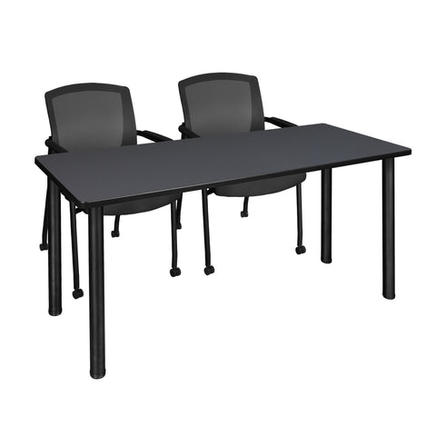 Regency Kee Training Table- & 2 Knight Mesh Chairs